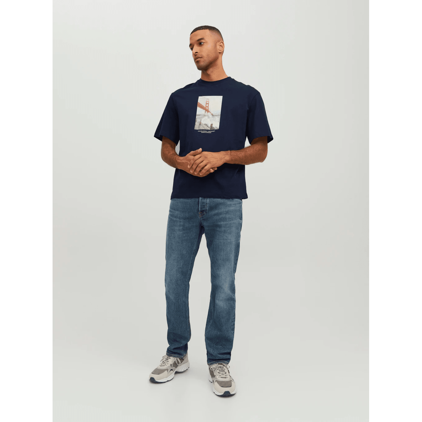 Jack & Jones Uomo T-shirt Copenhagen Blue Navy 12227781