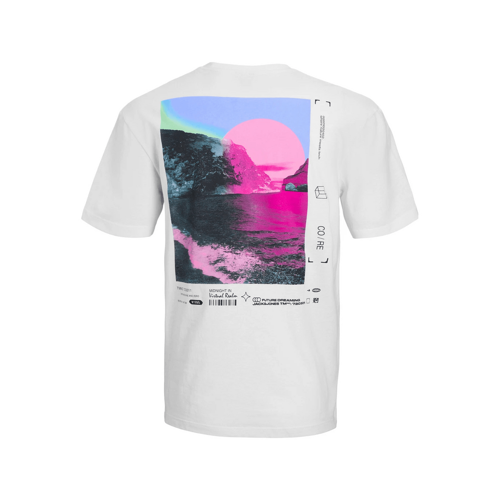 Jack & Jones Uomo T-shirt Digit Bianco12229776