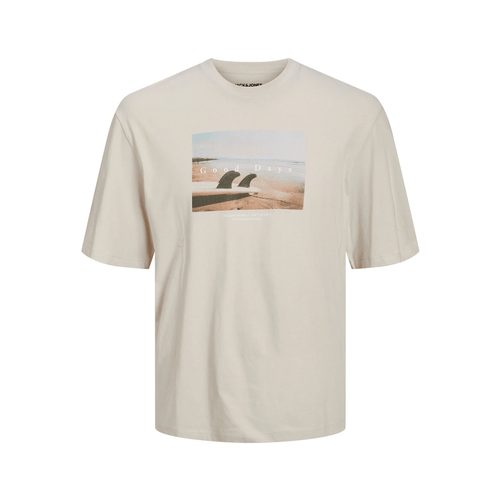 Jack & Jones Uomo T-shirt Copenhagen Beige 12227781
