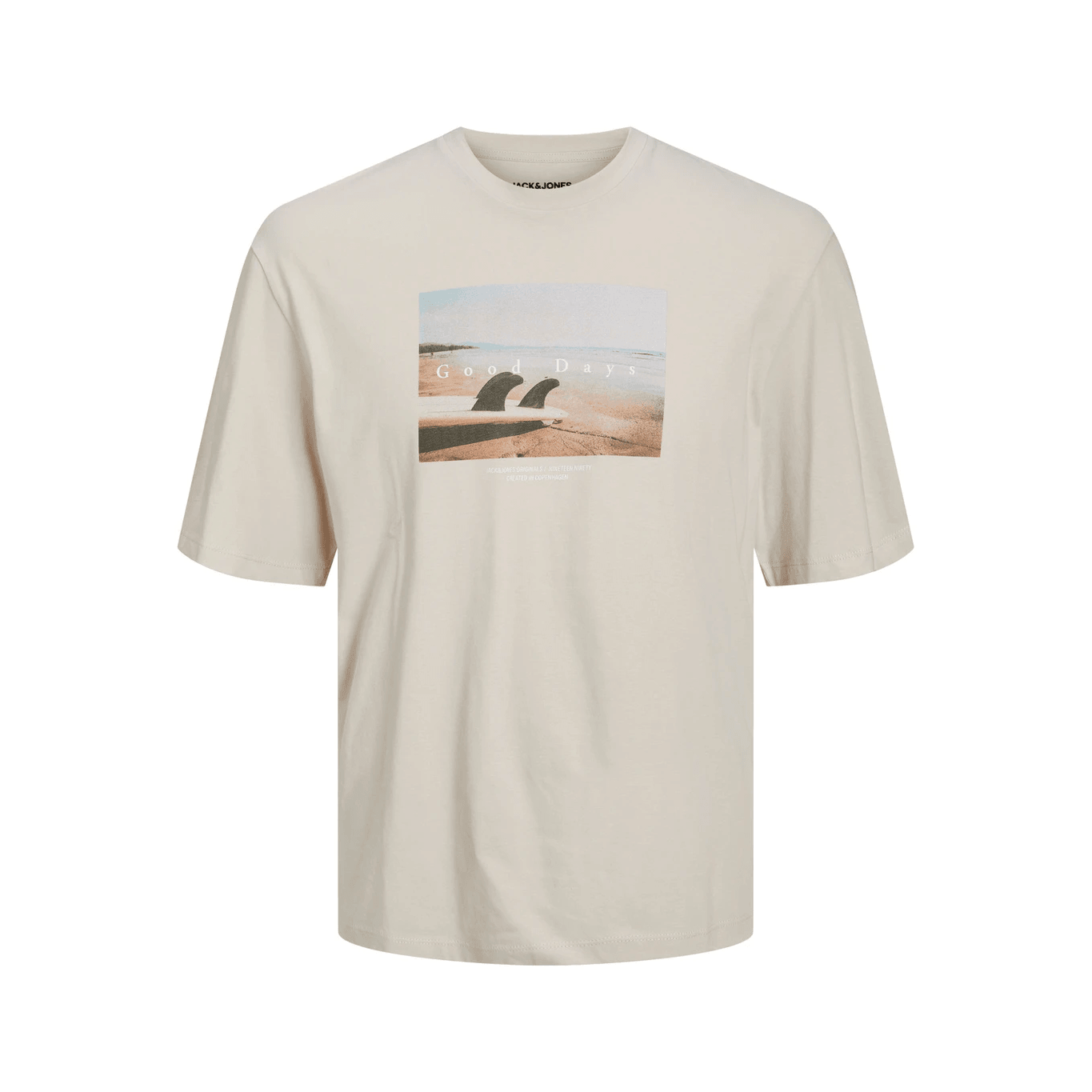 Jack & Jones Uomo T-shirt Copenhagen Beige 12227781