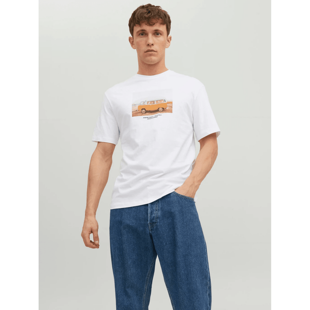 Jack & Jones Uomo T-shirt Copenhagen Bianca 12227781