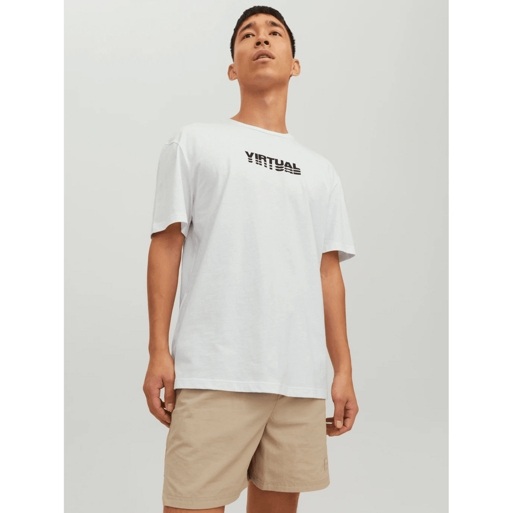 Jack & Jones Uomo T-shirt Digit Bianco12229776