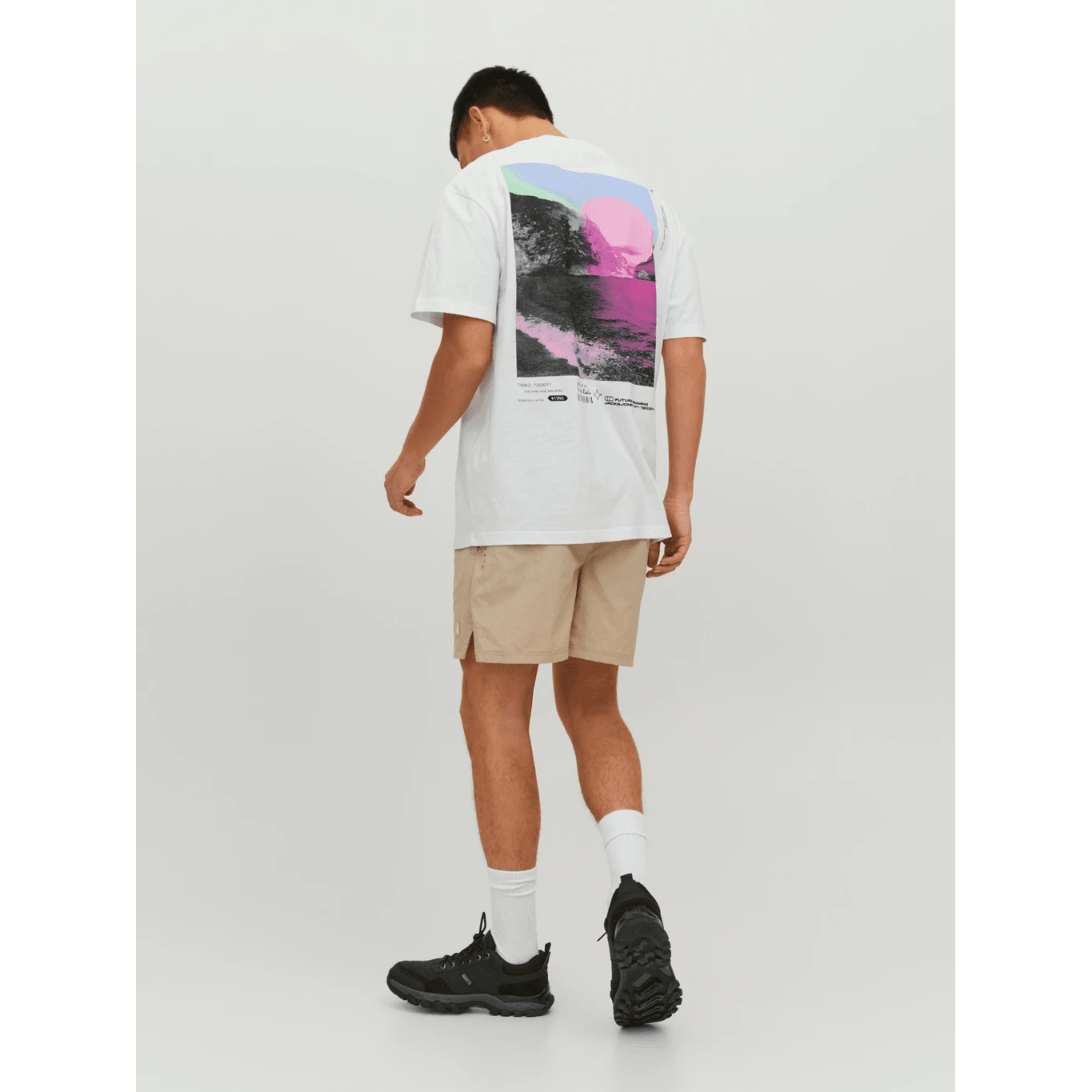 Jack & Jones Uomo T-shirt Digit Bianco12229776