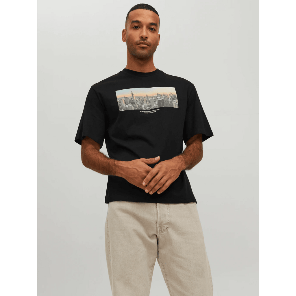 Jack & Jones Uomo T-shirt Copenhagen Nero 12227781