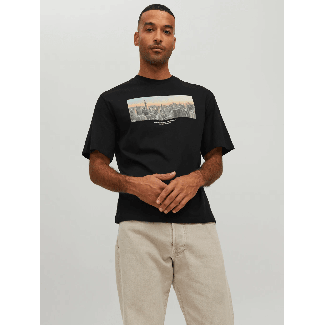 Jack & Jones Uomo T-shirt Copenhagen Nero 12227781