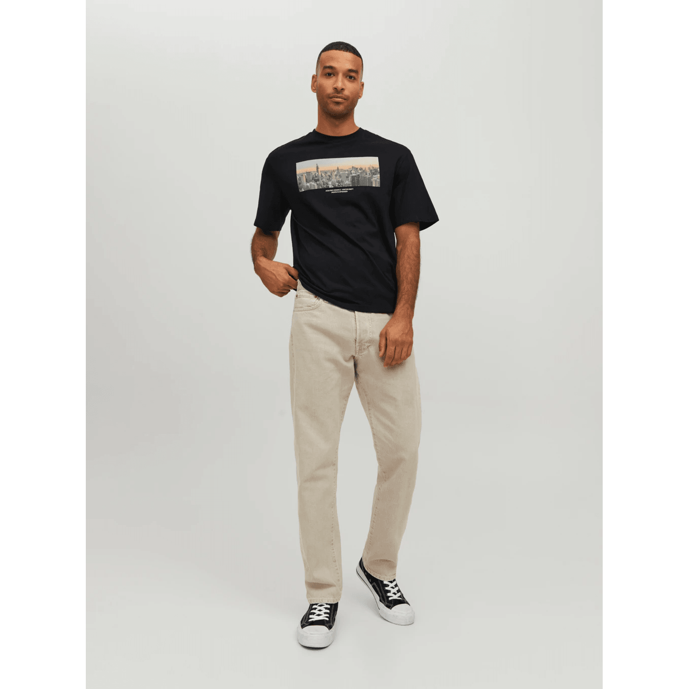Jack & Jones Uomo T-shirt Copenhagen Nero 12227781