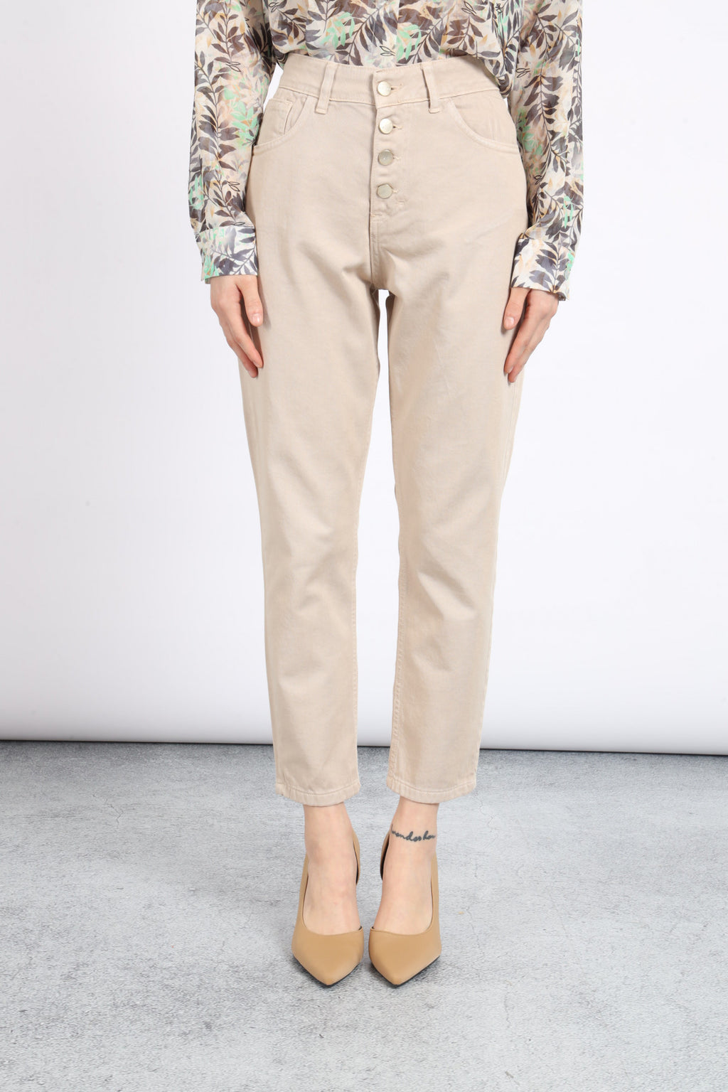 Susy Mix Donna Pantalone Denim Sabbia SM134