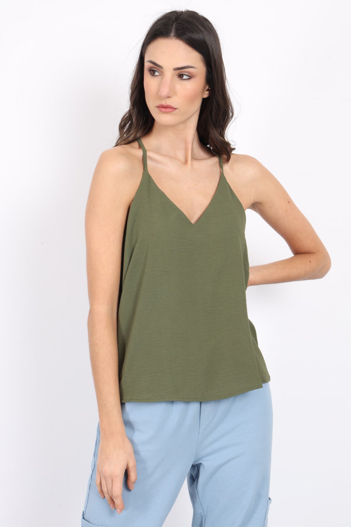 Susy Mix Donna Top Verde 121023