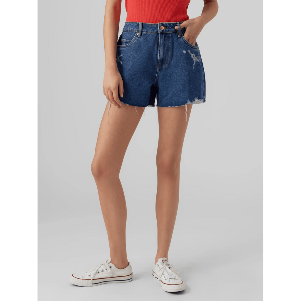 Vero Moda Donna Short Zuri Loose Noos Denim Dark Blue 10286387