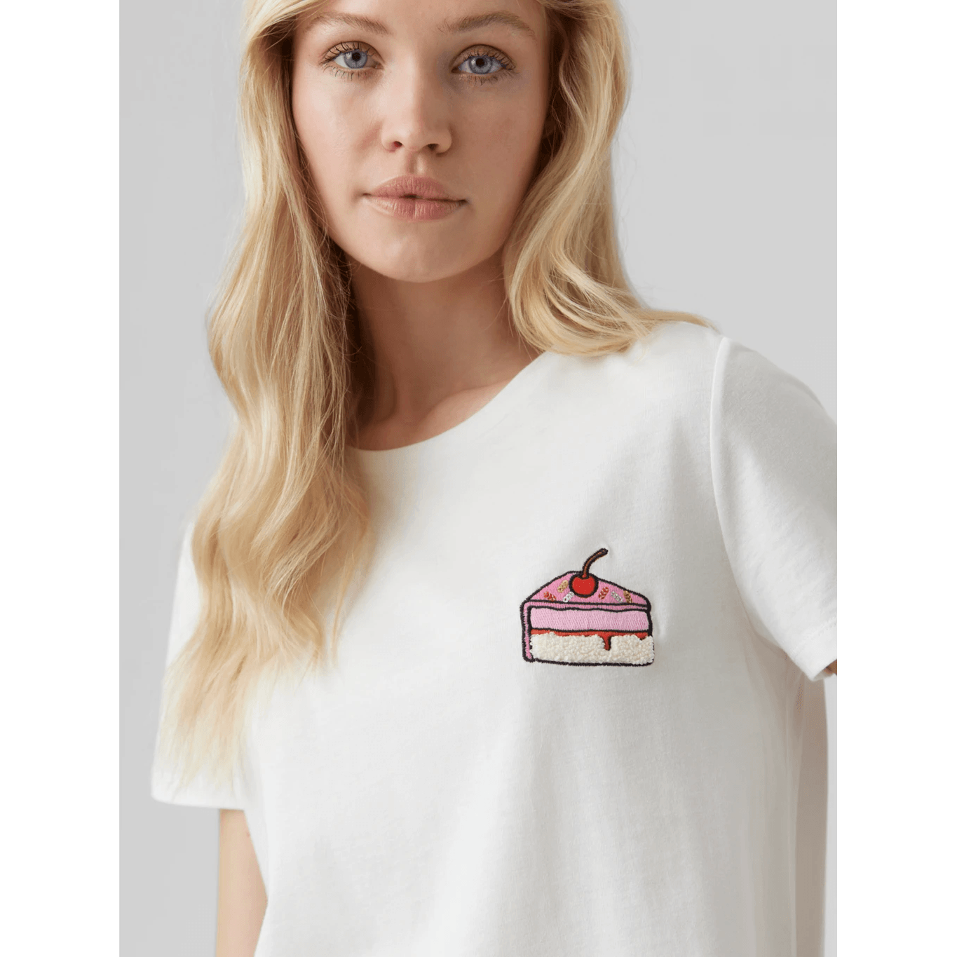 Vero Moda Donna T-shirt Francis Bianca Cake 10282884